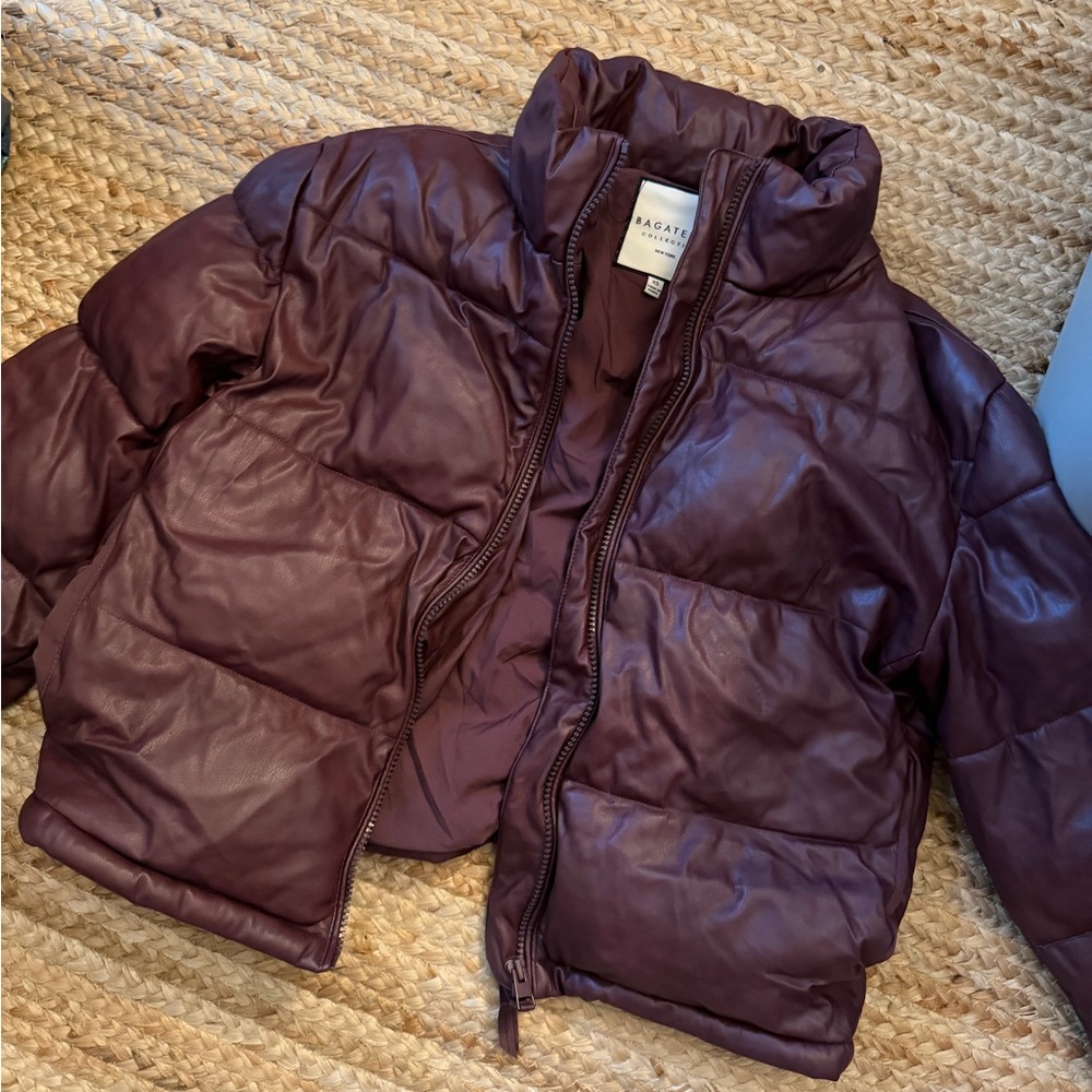 Puffer Jacket - burgundy